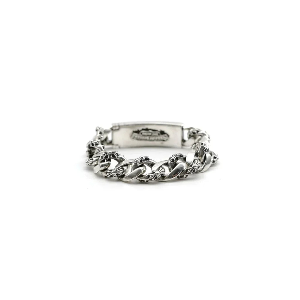 Chrome Hearts Dagger ID Fancy Link Clip Bracelet